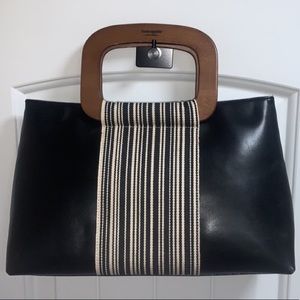 Rare Vintage Kate Spade Bag Wooden Handle
